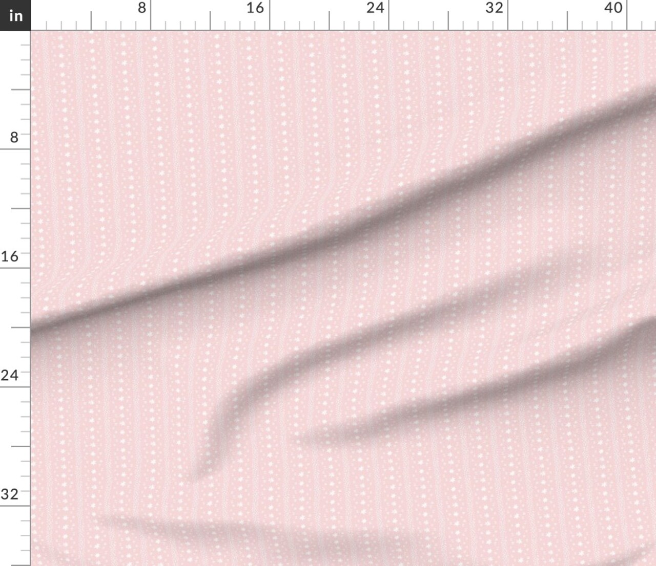 Dainty Floral Stripe Small Print Pink Botanical Garden Bloom Meadow Wildflower Custom Printed Fabric by Spoonflower Various Fabrics by the Yard or Fat Quarter